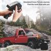 captainrc 1:12 Scale Trucks MN82 RC Rock Crawler, 2.4Ghz Toyota Remote Control Truck, 4WD 2 Speeds Switch RC Crawler Off-Road Pick-up Equipped with 2 Rechargeable Batteries (Red) view 4