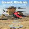 Authticar Remote Control Helicopter with Altitude Hold and LED Lights, 2.4GHz 6-axis Gyro Mini Shotting Aircraft for Adults Teen (Red) view 2