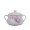 YOYDHVMKR Milk Pot Enamel Bowl Baby Food Bowl Ear Pot Cartoon with Lid Induction Pot Cooking view 3