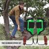 1 Set Tree Climbing Spikes Set - Tree Climbing Spikes | Tree Climbing Spurs with Capacity Up to 100 Kg 220 Lbs, Height Adjustability of 40.5-48cm, Tree Feeding Spikes for Activities, 15.94-18.9 in view 2