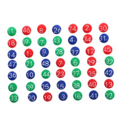 Garneck 1bag Colorful Numbered Raffle for Lottery Draws of Plastic for Fun and Engaging Lottery Activities Easy to Use