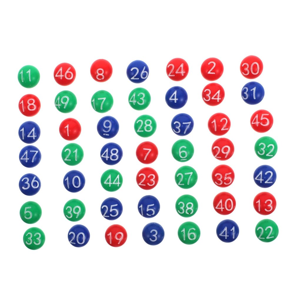 Garneck 1bag Colorful Numbered Raffle for Lottery Draws of Plastic for Fun and Engaging Lottery Activities Easy to Use