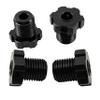 Aluminum 17mm Hex Wheel Hub Nut Set for 1/10 RC Monster Truck, Compatible with E-Revo, Revo 3.3, E-Maxx, Summit, Slayer Pro 4X4 (Black) view 4