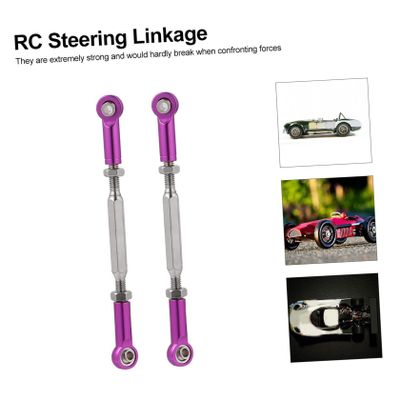 Totority 6pcs Adjustable Rc Pull Rods for Steering and Suspension Linkage Compatible and Buggies
