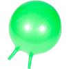 KOMBIUDA Wear-Resistant Jumping Ball Toy for Boys and Girls Inflatable PVC Bouncing Plaything Comfortable to Hold Handles Interactive Household Fun for Boy Girl Green view 1