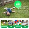 KOMBIUDA Wear-Resistant Jumping Ball Toy for Boys and Girls Inflatable PVC Bouncing Plaything Comfortable to Hold Handles Interactive Household Fun for Boy Girl Green view 2