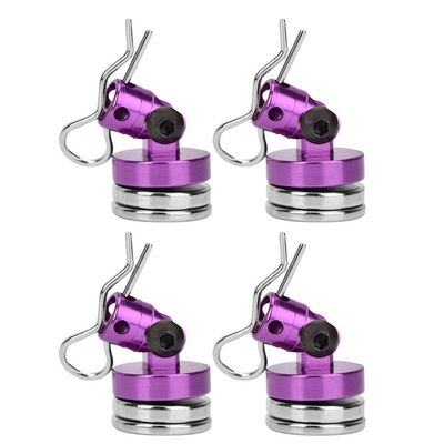 Drfeify SCX10 1/10 RCAutoMagnet, Easy to Transport and Install, Light and, 4 Pieces with R, Purpleblueorangeblack Shape, Ideal for Remote Control Car Owners (#1)