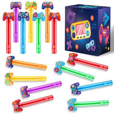 24Pcs Video Game Bubble Wands for Kids Party Favors Supplies Decorations, Pinata Goodie Bag Stuffers & Classroom Prizes Valentines Easter Halloween Christmas Stuffers