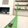 Flexible Race Car Track 15 Ft Starter Set with Suction Cups Compatible with Diecast 1/64th Car for Ages 3 & Up Classic Blue and Red Double Track Long Rolls Up Portable (Green) view 3