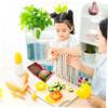 ERINGOGO Wooden Kitchen with Pretend Food Hamburger and Fries Set for Role Play Breakfast Play Food Accessories for Creative Exploration and Imaginative Play view 4