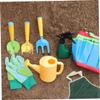 FONDOTIN Boys and Girls Garden Hand Tools 3pcs Set Small Garden Shovel Rake Planting Tools for Boys and Girls' Outdoor Play view 4