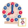 HONMEET 1set Boy Girl Teaching Clock Toy Educational Learning Model for Boy Girl Wood Material Promotes Recognition and Cognitive Skills for Family Interaction and Early Learning view 1