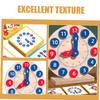 HONMEET 1set Boy Girl Teaching Clock Toy Educational Learning Model for Boy Girl Wood Material Promotes Recognition and Cognitive Skills for Family Interaction and Early Learning view 3
