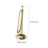 1Set Beginner Trumpet with Gloves Durable Instrument for Students Present for Exquisite Workmanship for Home Decoration view 2