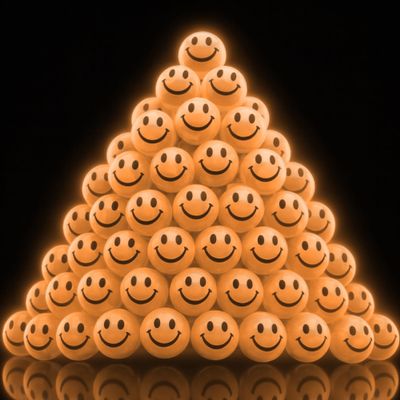 ArtCreativity Glow in the Dark Orange Smiley Face Bouncing Balls - Bulk Pack of 36 - 1 Inch High Bounce Bouncy Balls for Kids, Glowing Party Favors and Goodie Bag Fillers for Boys and Girls