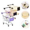 BESPORTBLE 6pcs Shopping Cart Toy for Boys and Girls Pretend Play Grocery Cart for Toddlers Creative Storage for Toys Makeup Sponges view 3