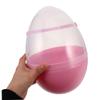 ABOOFAN 2pcs Eggs Clear Plastic Baubles Halloween Eggs Plastic Fillable Decor Basket Filler Plastic Decoration Egg Treat Pp Pink view 4