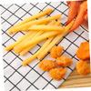BESPORTBLE 3sets Faux French Fries Simulation Model Lifelike Size for Restaurant Pretend Play 20pcs*3 view 3