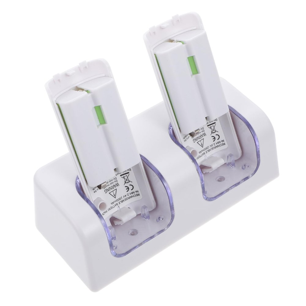 White Dual Charging Dock Station for Game Remote Controller