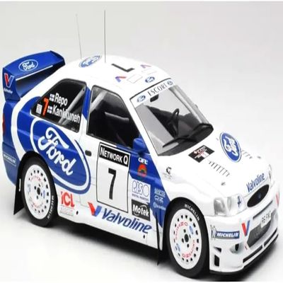 1/18 iXO Models Escort WRC #7 Juha Kankkunen - Juha Repo 2nd Place RAC Rally (1998) Diecast Model Car 18RMC170A22