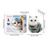 Electric Plush Toy Cat Interactive Kitty Pet Fake Cat Simulated Realistic Kitten Sitting Meowing Tail Wagging for Birthday view 3
