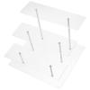 Holibanna Acrylic Display Stand for Perfume Jewelry and Crafts Transparent Tiered Organizer for Home and Shop Use Easy to Assemble and Stylish Display Riser view 1