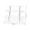 Holibanna Acrylic Display Stand for Perfume Jewelry and Crafts Transparent Tiered Organizer for Home and Shop Use Easy to Assemble and Stylish Display Riser view 2