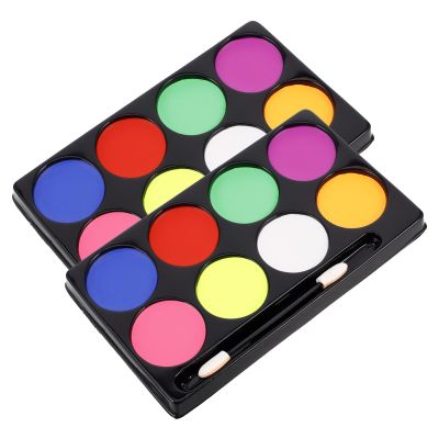 FOYTOKI Liquid Makeup Body Paint Palette Oil-based for Boy Girl Festivals Stage