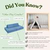 The Figgy 7 Piece Modular Play Couch for Kids- Washable, Waterproof, American Made, Sturdy, Hook and Loop Connectors, Oeko-TEX Certified, Montessori Toy Sofa, Indoor Climbing & Fort Playset- Sagebrush view 2
