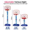 Basketball Hoop Set with Digital Scoreboard, Adjustable Height 3 Levels, Indoor Outdoor Poolside Kids Basketball Portable, Ages 3-12, Toy for Boys and Girls. (Pink) view 3