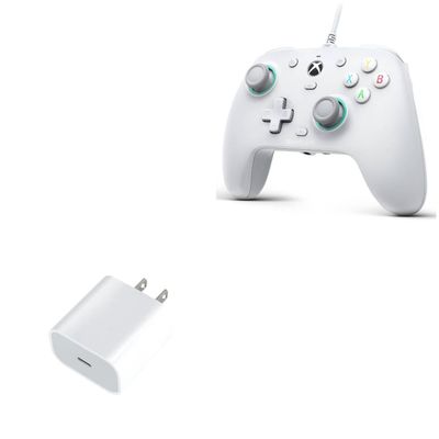 BoxWave Charger Compatible with GameSir G7 HE - PD GAN miniCube (30W), 30W Tiny PD GAN Type-C Wall Charger - Winter White