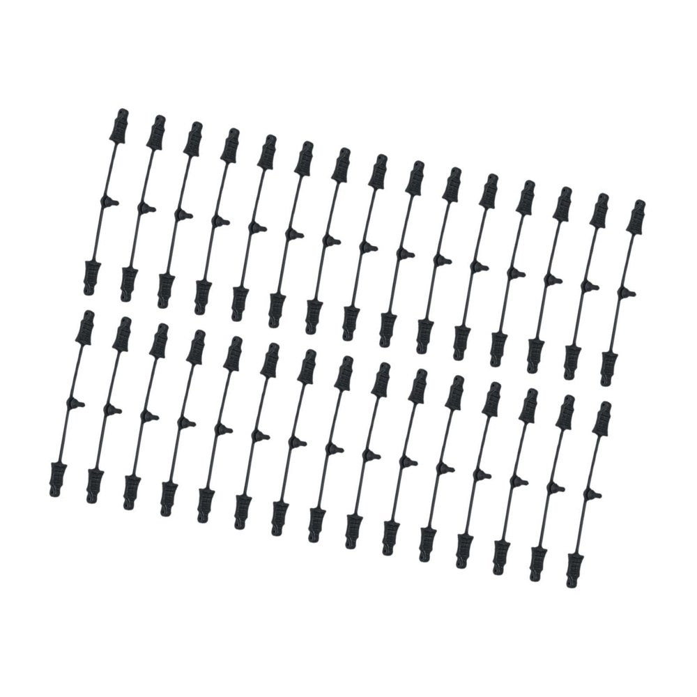 Colaxi RC Rubber Retainer Pull Tabs Body Clip Retainer,Replacement,Utility,Easy to Install Parallel Rubber Strips RC Car Accessories, 30 Pieces