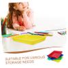 Angoily 4pcs Trays for Classroom Storage Multi-Functional Organizer for Art Supplies and Crafts Easy to Clean Compact for Boys and Girls Activities view 3