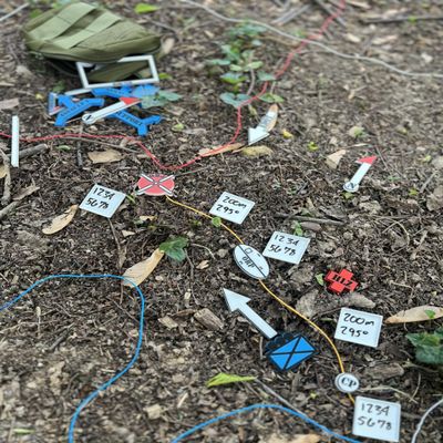 3D Printed Terrain Model Kit, PLA, 50+ Pieces, for Combat Arms Service Members to Brief Missions in The Field (OD Green)