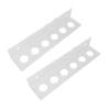 2 Pcs Balls Display Rack Display Cases Shelf Small Balls Holder 6 Hole Display Stand with Adhesive Multifunction Balls Rack Shelves for Table Tennis Baseball 2 Pcs Balls Display view 3