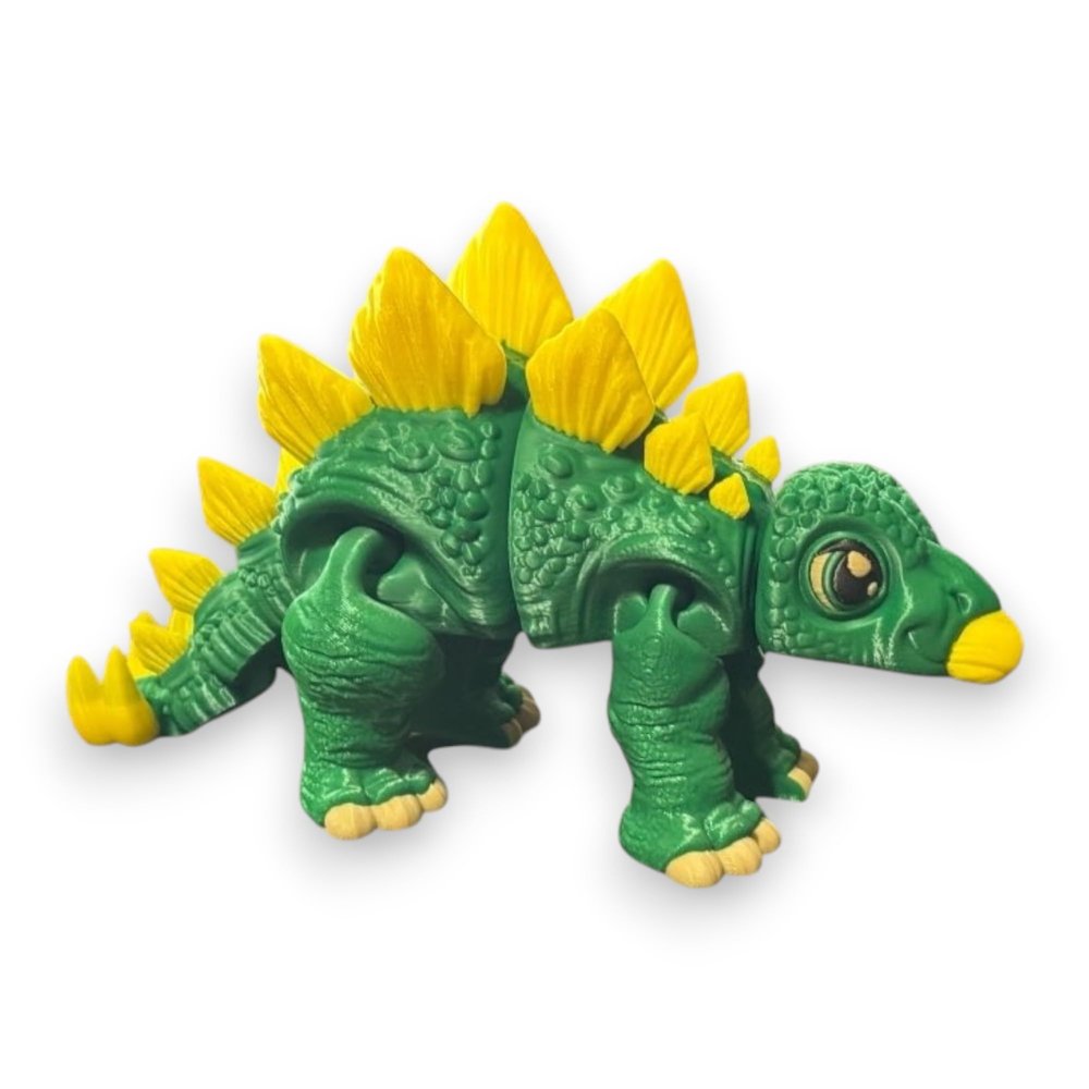 Articulated Stegosaurus (b) | Home Dcor and Office Desk Toys | Autism, ADHD, Sensory | 3D Printed Gift