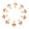 Abaodam 10pcs Plastic Wheel Connectors Replacement for Cat Cages and Storage Units and Easy to Install Accessories for Cube Organizers and Tool Carts view 1