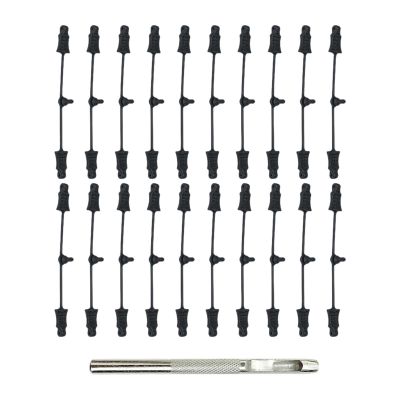 Luwecf RC Rubber Retainer Pull Tabs Parallel Rubber Strips Professional Practical Easy to Install Replacement RC Car Accessories, 21 Pieces