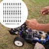 Luwecf RC Rubber Retainer Pull Tabs Parallel Rubber Strips Professional Practical Easy to Install Replacement RC Car Accessories, 21 Pieces view 2