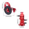 RC Spare Part Compatible with SCX10 I II 90046 for Capra for TRX4 for LCG Prefixal Gearbox Front Motor Transmission with Drive Shaft for 1/10 RC Crawler(Red) view 2