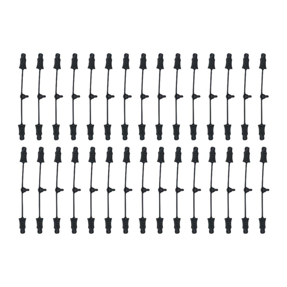 JunZheHub RC Rubber Retainer Pull Tabs, RC Car Accessories, Parallel Rubber Strips Body Clip Retainer, 30 Pieces