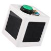 1.4in 4 Sided HD Digital Cube Timer for Poker Chess Casinos, Easy to Use Countdown Stopwatch with Bright Display, Adjustable Brightness, Portable Design (White) view 2