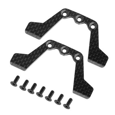 Carbon Fiber Down Stop Droop Plate for 1/10 Tamiya TT02 TATT-033 RC Car Upgrade Parts Accessories