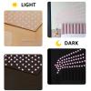 101 Pcs Glow in The Dark Stars, 3D PET Glowing Stars Moon Wall Decals Wall Stickers Luminous Fluorescent Ceiling Decor Room Decorations Christmas Stocking Stuffer for Kids Room Ceiling (Pink) view 3