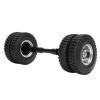 10 Hole Wheel Hub Non Powered Rear Axle Tire, 85mm Dia Gravel Pattern Replacement Accessories with, high Load Bearing, wear for 1/14 RC Tractor Trailer retrofit view 2