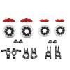 for KM Raytheon for Rally Car C3 E8414 E8415 1/7 RC Car Upgrade Accessories 1 Set Disc Brake Set Caliper RC Car Repair Kit(Red Black) view 1