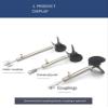 5mm Waterproof Shaft Assembly for Boat Model and Netting Boat, with 70mm Fiberglass Three-Blade Propeller and Grease Fitting(15CM-4mm-Coupling) view 3