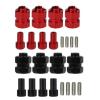 4P Modified Extended 7mm Wheel Hex Hub & Pins 8.5MM Thickness Upgrade for RC Adults Crawler 1/24 Axial SCX24 90081 C10(Red) view 2