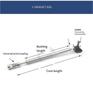 3mm Shaft Assembly for Model Boat, Stainless Steel Drive Shaft Set with Three-Blade Propeller, 1 Set(25CM-5mm-joint) view 2