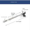 4mm Shaft Assembly with High Thrust for Bait Boat, Netting Boat and Fishing Boat, Drive Shaft, Four-Blade Propeller for Boat Model Shaft System(15CM-6mm-joint) view 2